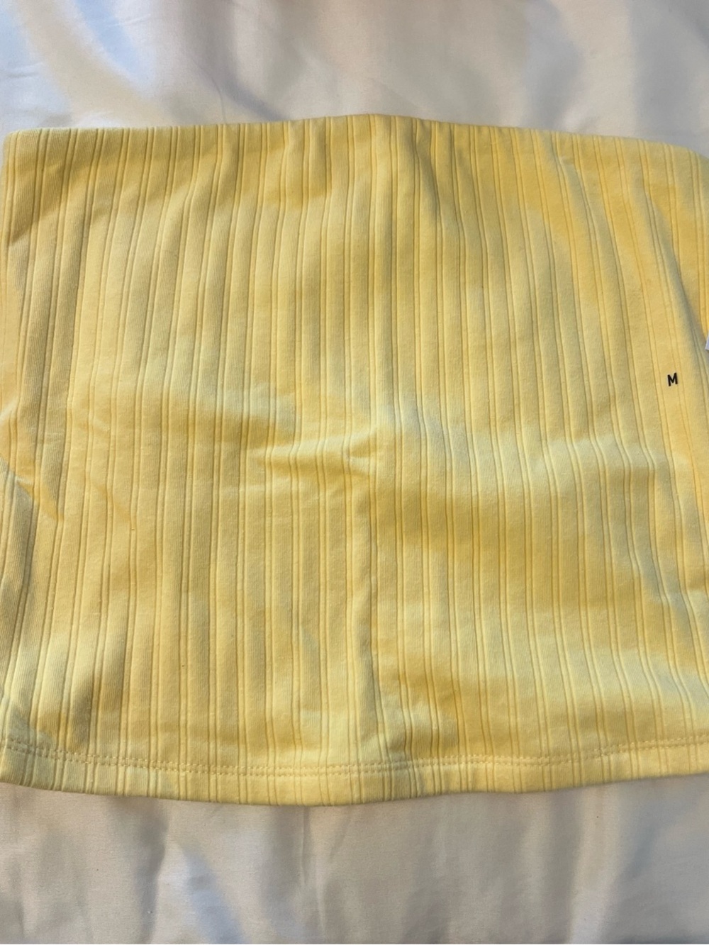 American Eagle Yellow Ribbed Tube Top NWT